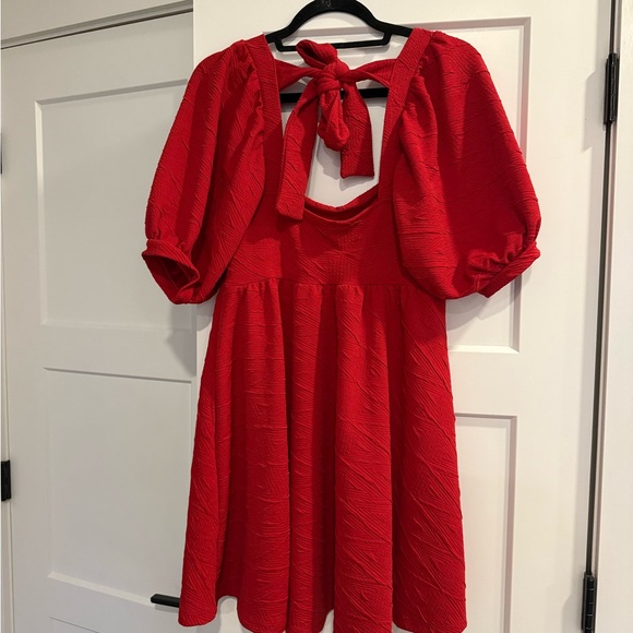 Free People Violet Mini Dress (Red) - Picture 7 of 8